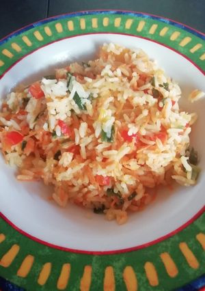 Una foto de Arroz primavera