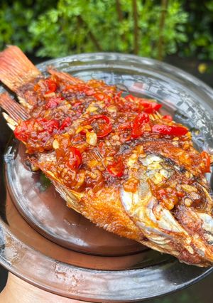 Foto resep Ikan Nila Goreng Saus Padang
