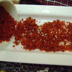 A picture of Maharashtrian Garlic Chutney.