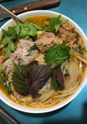 Hình của món Bún riêu cua.