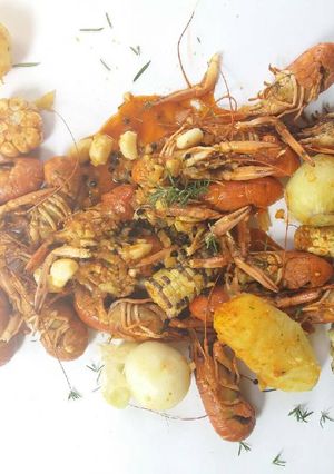 รูปของ Cajun Crayfish กุ้งก้ามแดงคาจัน