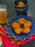 Soft And Crunchy Onion Bonda With Green Tea ☕