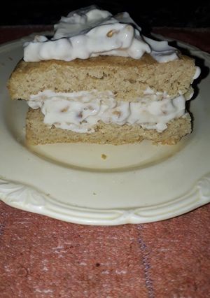 Una foto de Torta de avena y vainilla (Sano, Sanito)💪💪
