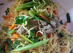 Hình của món Mì xào thịt bò.