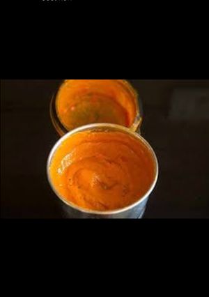A picture of Red garlic chutney.