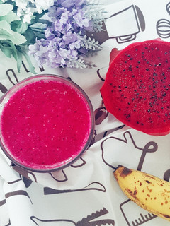 Foto resep Jus buah naga + pisang