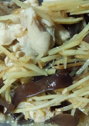 รูปของ ไก่ผัดขิง