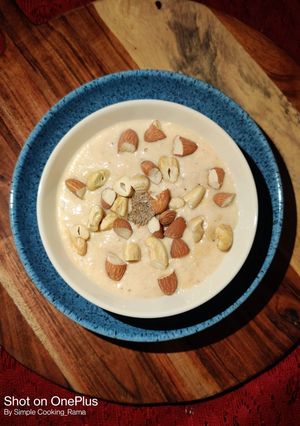 A picture of Makhana Rabri.
