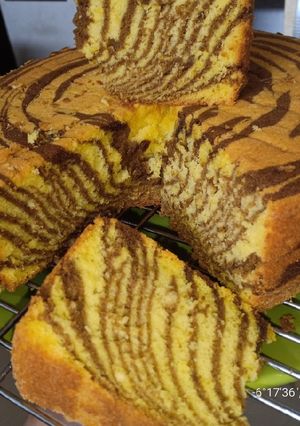 Foto resep Zebra Cake Sambiki (Putel)