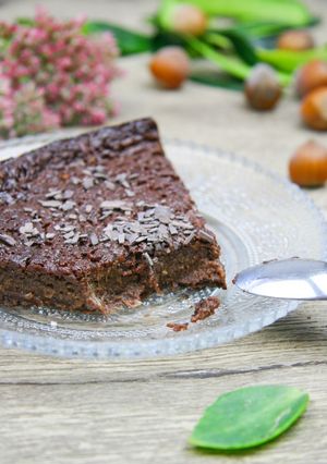 Une photo de Gâteau chocolat/noisette à la courgette