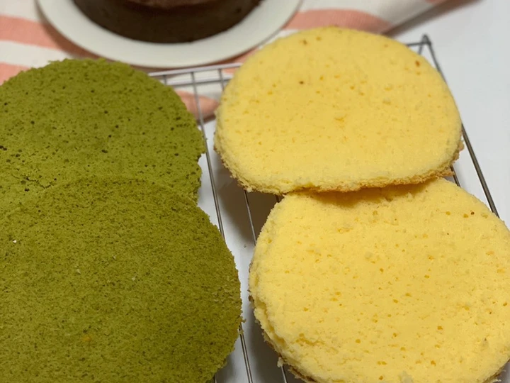 Cara Simple Membuat Resep  Sponge Cake vanilla, matcha,Cocoa (kue dasar u ulang tahun) yang Enak, Lezat Sekali