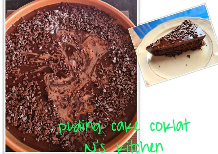 Puding cake coklat
