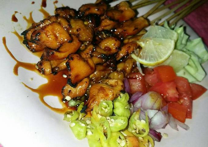 Ternyata begini loh! Cara praktis bikin Sate ayam mentega Bumbu kecap  lezat