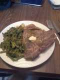 T-Bone Steak w/Lemon Herb Butter and Vegetable Medley
