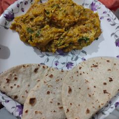 A picture of Baigan ka bharta.