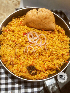 A picture of My Native Jollof rice.