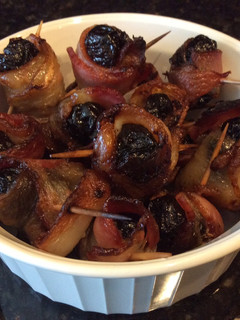 A picture of Bittersweet Bacon and Prune Snacks.