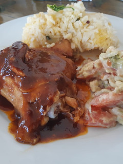 Una foto de Agridulce para pollo o carne o cerdo