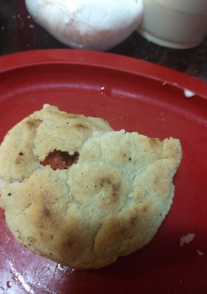 Una foto de Gorditas del comal Con pollo guisado