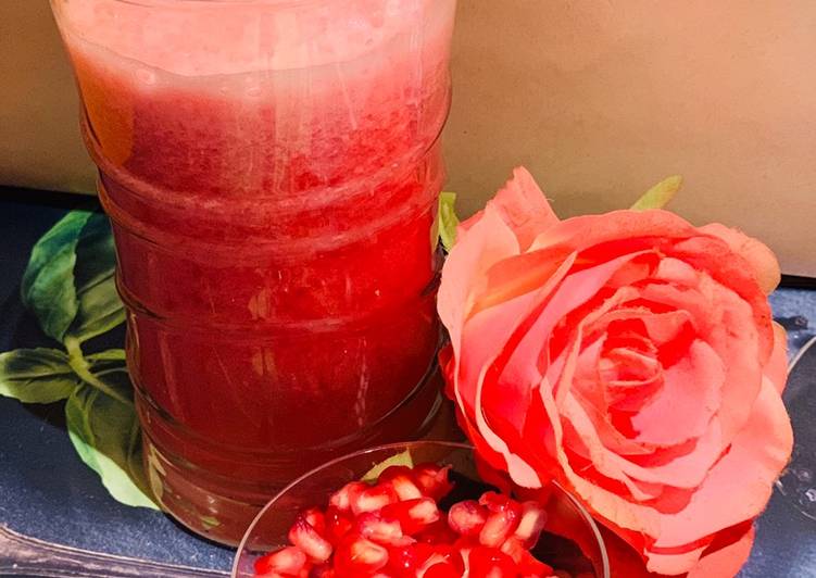 How to Make Favorite Pomegranate watermelon Juice