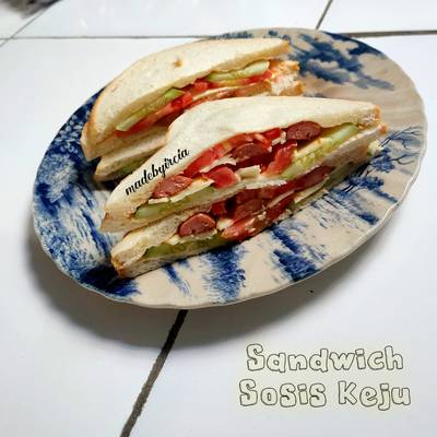 Resep Sandwich Sosis Keju Madebyircia Oleh Madebyircia Cookpad