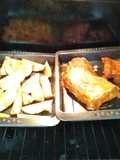 Costillar lacado con papas
