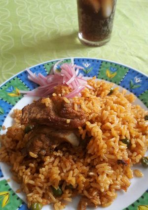 Una foto de Arroz con Chancho