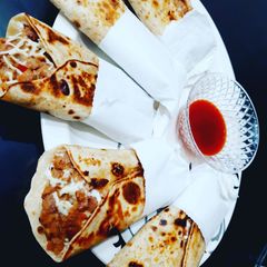 A picture of Rajma cheese frankie.