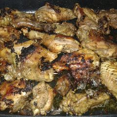 A picture of Marinated grilled kienyeji chicken.