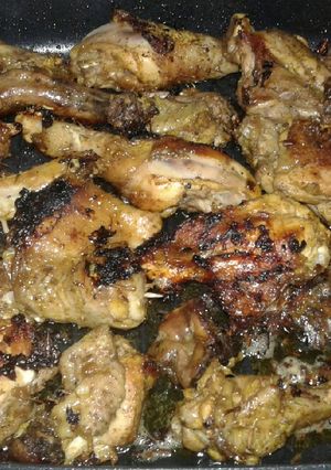 A picture of Marinated grilled kienyeji chicken.