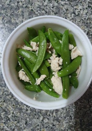 รูปของ ถั่วหวานผัดไก่