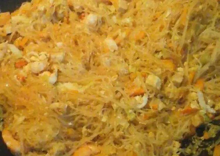 Cara meracik Bihun Goreng Udang Lezat
