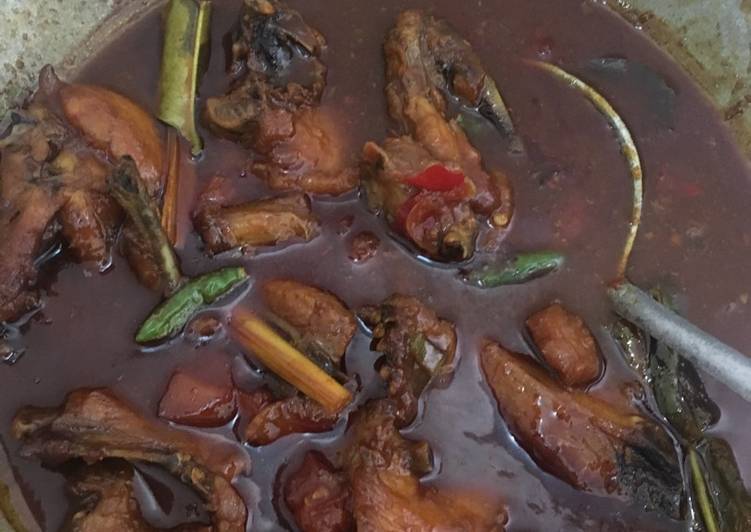 Ayam saus kecap kental