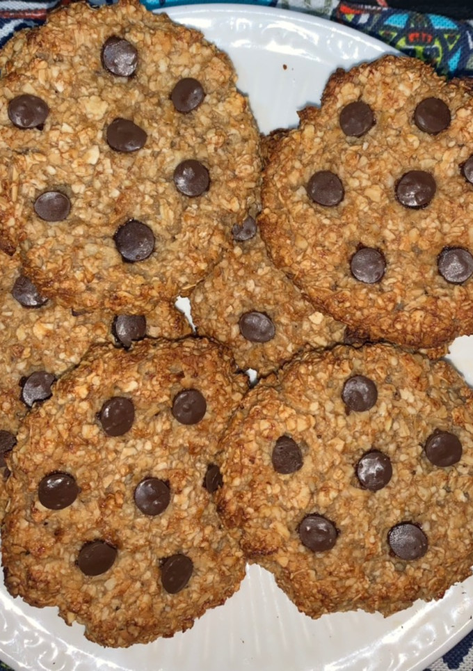 Una foto de Cookies de banana y avena (sin huevo)