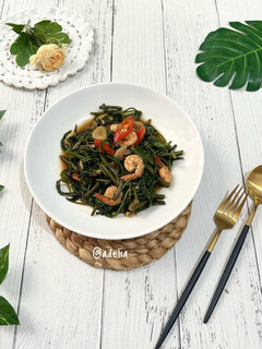 Foto resep Cah Kangkung Udang