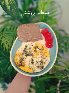 عکسی از دستور صبحانه رژیمی پروتئینی
