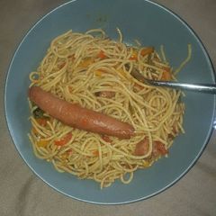 A picture of Spaghetti sausage.