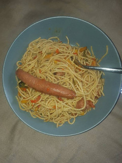 A picture of Spaghetti sausage.
