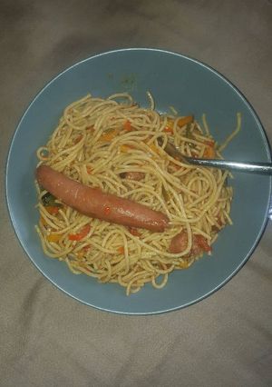 A picture of Spaghetti sausage.