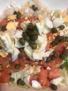 Una foto de Ensalada de Salmón ahumado