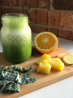 A picture of Kale green smoothie (Non-Dairy).