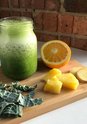 A picture of Kale green smoothie (Non-Dairy).