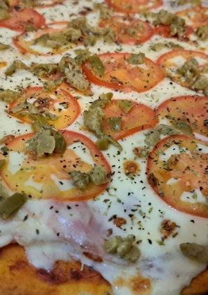 Una foto de Masa para pizza casera estilo EEUU