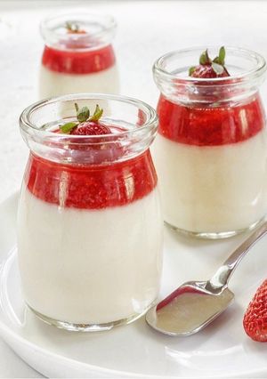Foto resep Panacotta Strawberry