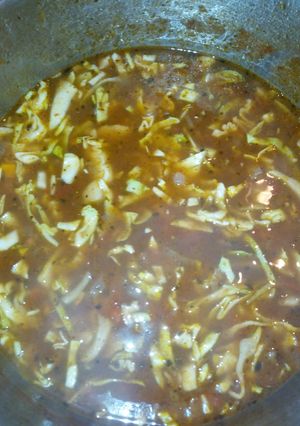 A picture of Cabbage soup.