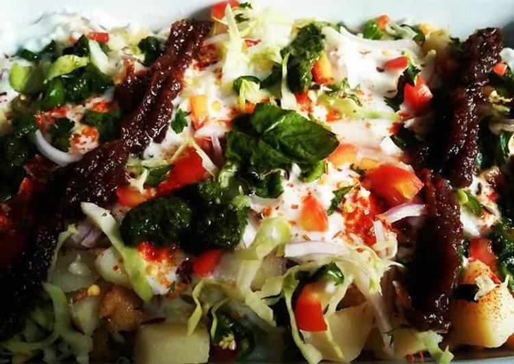 Aloo dahi phulki?😋