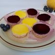 Mini cheesecake ai mirtilli e al limone
