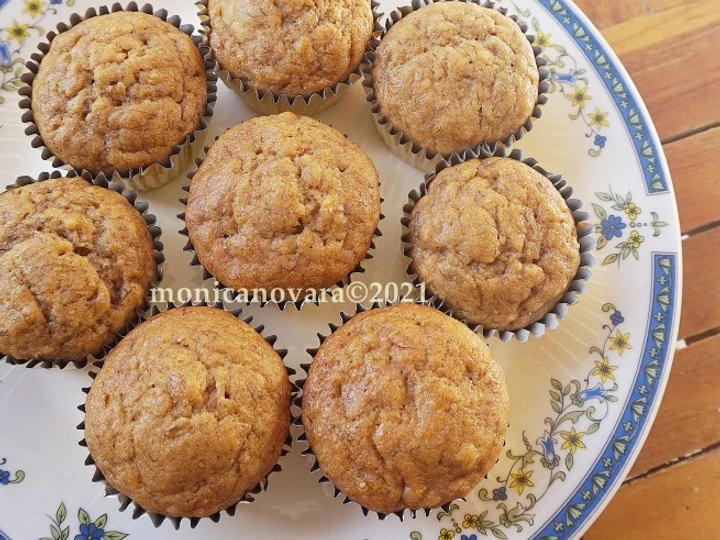 Cara Gampang Membuat Resep  Banana Muffin (tanpa mixer) yang Enak, Sempurna