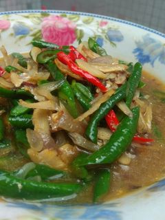 Foto resep Tumis kacang panjang + teri