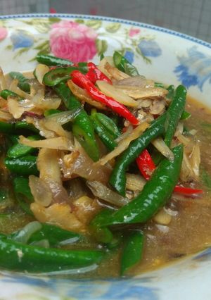 Foto resep Tumis kacang panjang + teri